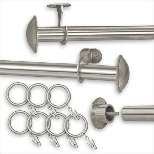 Pinnacle Indoor Outdoor Curtain Rod 52 100 Inches Pinnacle Indoor Outdoor Curtain Rod 52