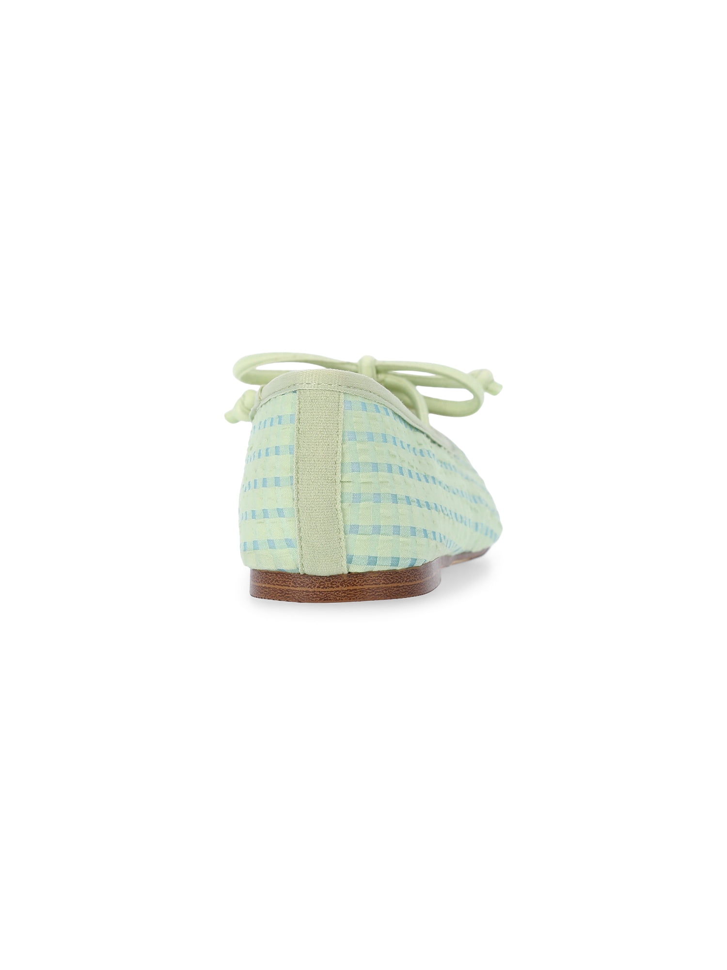 Madden NYC Little and Big Girls' Gingham Mesh Ballet Flats