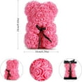 thumbnail image 2 of Oso de rosa, oso de peluche, oso de flor artificial, el mejor regalo para el día de San Valentín $ Oso de flor de rosa Oso de flor de burbuja $ Juguete de oso de abrazo de flor inmortal de simulación, 2 of 5