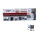 thumbnail image 3 of Methold PCI-E Riser 1x a 16x Adaptador extensor Riser Card Mining Card Kit con 3 puertos de alimentación PCIE Riser para Linux Windows Juegos de teclado y mouse para computadora rojo, 3 of 6