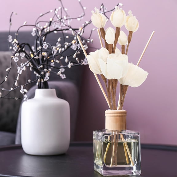 NIAIZEK White Rice Paper Diffuser Sticks for Home Fragrance and Air Freshening Elegant Design