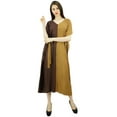 thumbnail image 6 of Bimba Womens Long Rayon 2 Colours Kaftan With Belt Designer Beach Cover Up Caftan Maxi Dress, 6 of 9