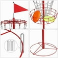 thumbnail image 6 of Alden Design 12-Chain steel Disc Golf Goal for Target Practice, Red, 6 of 13