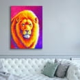 thumbnail image 5 of Epic Graffiti 'Sunset on the Savanna African Lion' by Rebecca Wang Art, Canvas Wall Art, 40"x54", 5 of 8