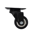 thumbnail image 1 of FixtureDisplays® 2 Inch 88 lbs Capacity PU Wheel Metal Top Plate 360 Degree Rotation Swivel Furniture Caster Black Polyurethane Wheel Non-locking Castor 88 lbs Load Capacity Each Wheel 400300-1PK, 1 of 7