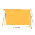 thumbnail image 3 of Solid Colors Half Length Polyerter Apron Unisex Bowknot Type With Pockets For Waiter Waitress Womens Aprons Unisex Apron, 3 of 3