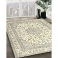 thumbnail image 3 of Ahgly Company Machine Washable Indoor Rectangle Traditional Vanilla Gold Area Rugs, 5' x 8', 3 of 7