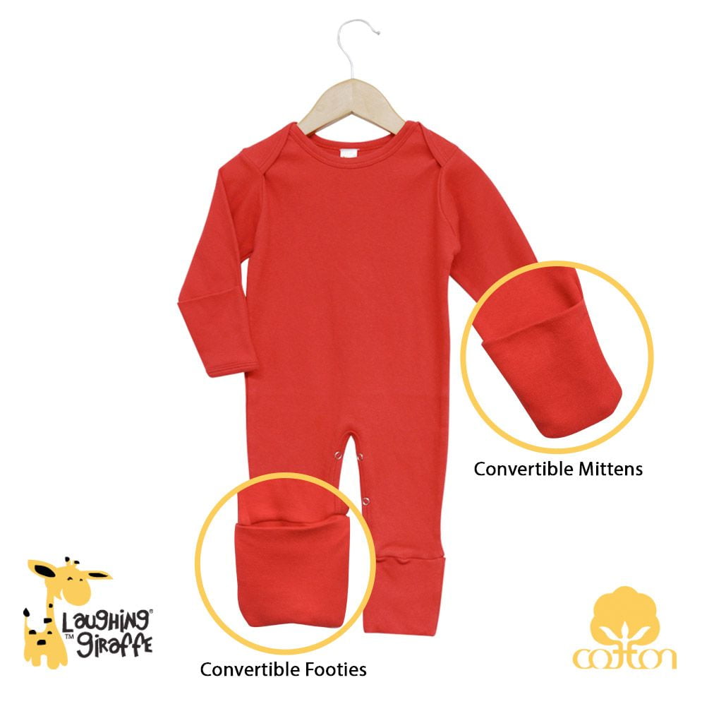 baby pajamas with mittens