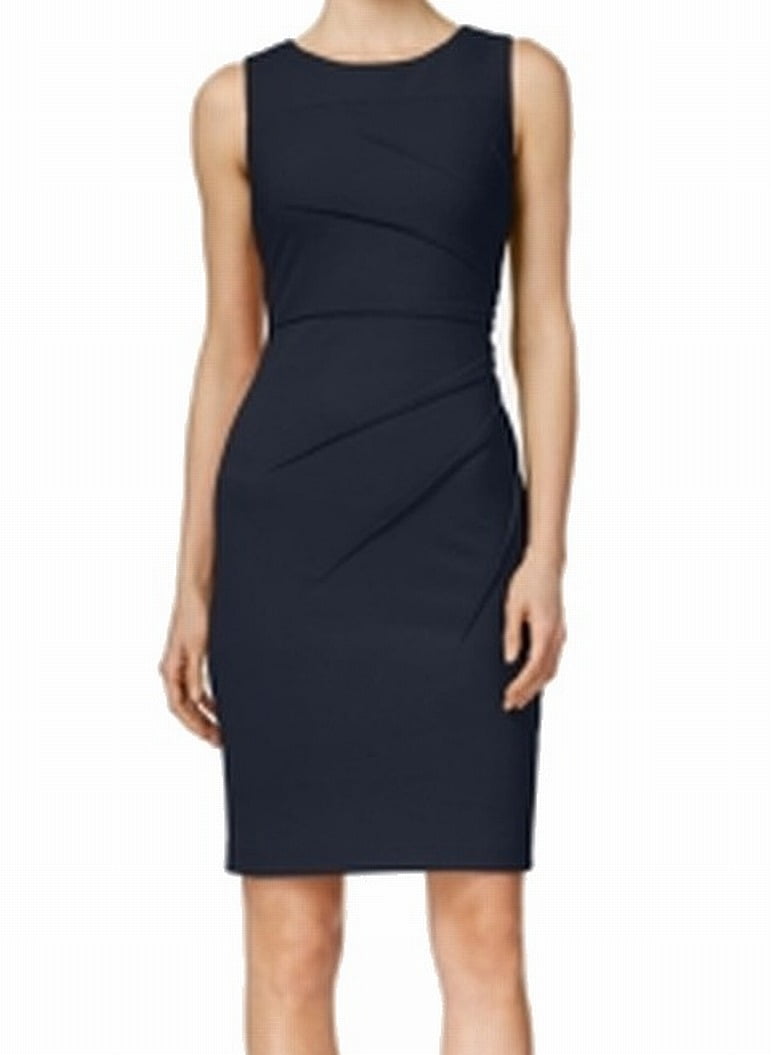 navy blue dress calvin klein