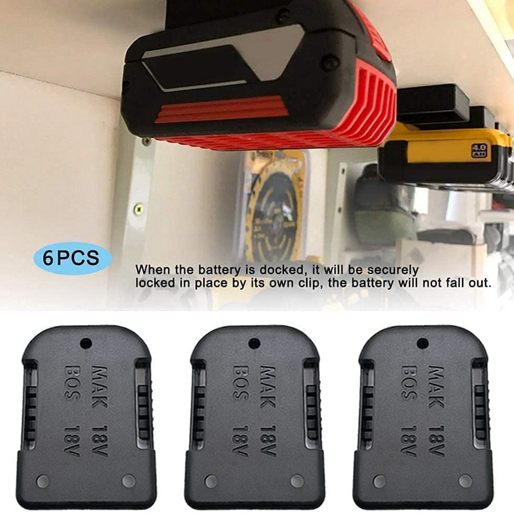 Battery mounts for Bosch 18v wall support bracket shelf rack stand belt mount 