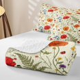 thumbnail image 4 of Erosebridal Wild Flower Print Quilt Full,Multicolor Wildflower Full Bedspread Sets For Girls,3-Piece, 4 of 7