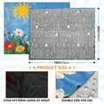 thumbnail image 4 of 70x55 Inches Glow in The Dark Blanket Cozy Throw Camping Blankets for Home and Outdoor Use Cute Rooster, 4 of 8
