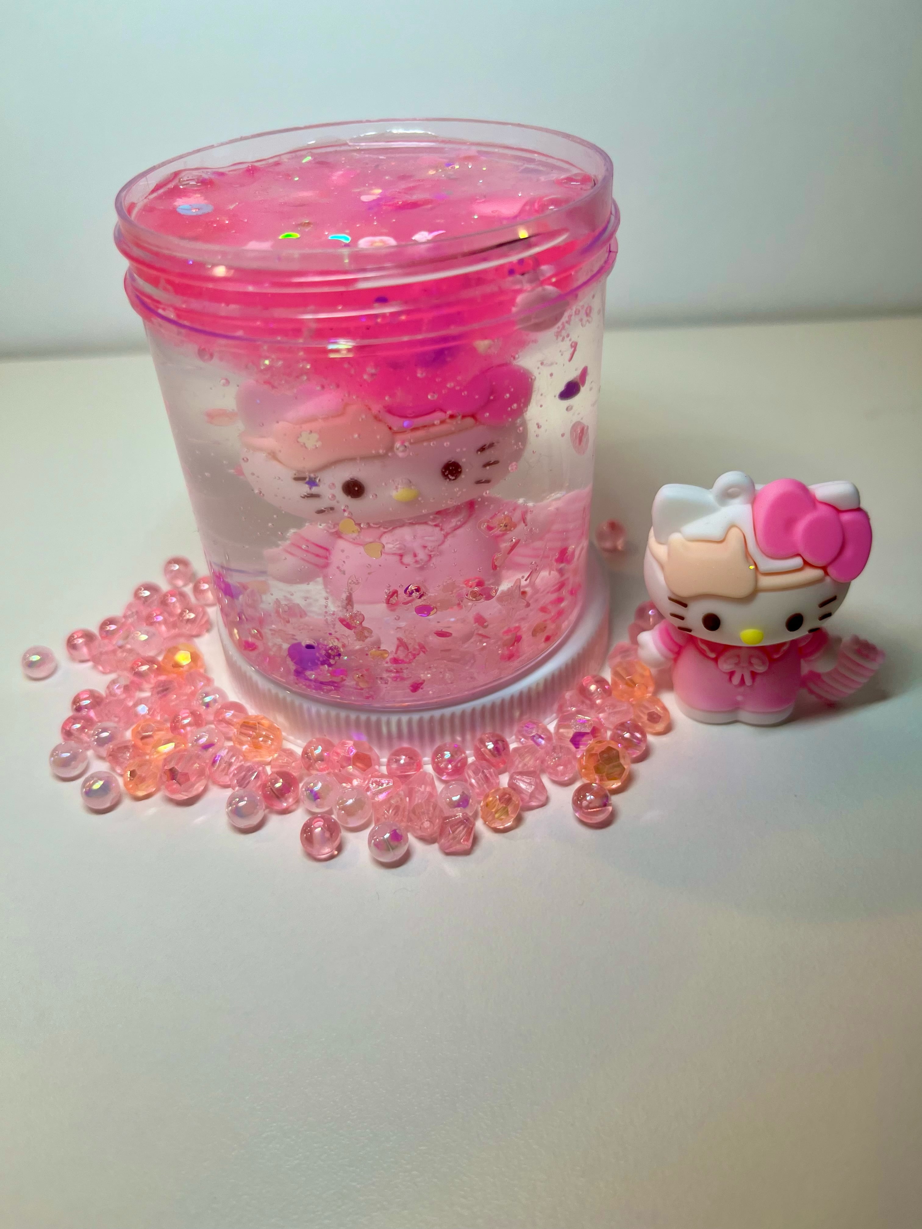 Kitty Slime / Clear Slime / Toys for Kids / Sanrio / Stress and Anxiety Reliever / Party Favor