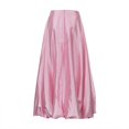 thumbnail image 2 of Women Maxi Skirt Women's Maxi Skirt Solid Color Satin Style Long Skirt for Spring Autumn Versatile Sweet Women's A-line Skirt for Wear Long Skirt, 2 of 7