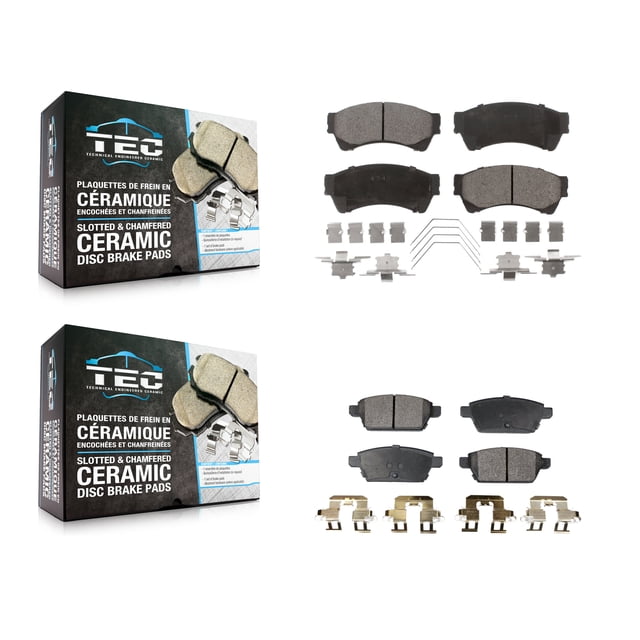 TEC Front Rear Ceramic Brake Pads Kit for Car Ford Fusion Mazda 6 Lincoln MKZ Zephyr Mercury Milan KTC-100086