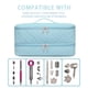 thumbnail image 2 of ARLMEGOR Estuche de viaje de doble capa para secador de pelo/Shark Flexstyle/Dyson Airwrap y accesorios para estilizador de cabello Bolsa organizadora de almacenamiento portátil Bolsa de viaje para he, 2 of 5