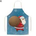 thumbnail image 3 of Christmas Apron Cartoon Christmas Pattern Strap Design Wear-Resistant Anti-oil Fadeless Dirt-resistant Washable Versatile Decorative Christmas Apron for Kitchen, 3 of 3