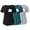 Black, variant on Gyujnb Classic Crew Neck Maternity Nursing T Shirt 3 Pack Soft Stretch Knit Short Sleeve Double Layer Feeding Opening Loose Curved Irregular Hem Top,S