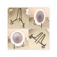 thumbnail image 1 of iron easel 4pcs Iron Art Plate Holder Desktop Dish Bracket Display Rack Crafts Decor, 1 of 6