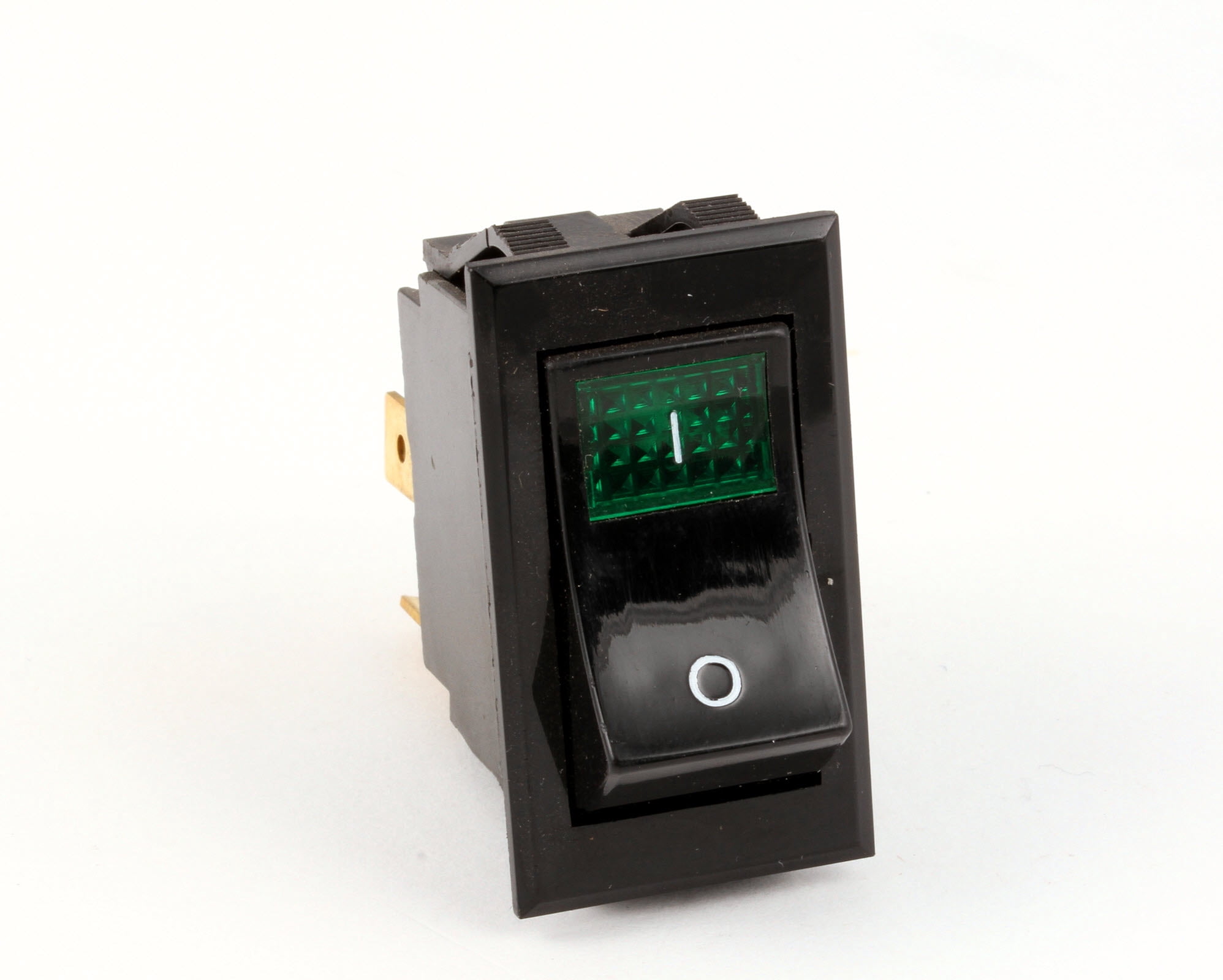 Wells 2E-305295, Rocker Switch, 250V, 10A, Green