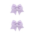 thumbnail image 2 of Qarigey Banda para el cabello grande Bowknot Adornos elásticos Coleta decorativa Titular Bobbles Scrunchies Accesorios Multicolor Violeta Violeta 2piezas Qarigey CBP458660, 2 of 5