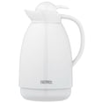thumbnail image 2 of Carafe Thermos de plástico blanco con aislamiento al vacío de 1 litro, 2 of 2