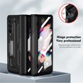 thumbnail image 4 of ELEHOLD for Samsung Galaxy Z Fold 4 Heavy Duty Case with Built-in Screen Protector Invisible Kickstand Hinge Protection Non-Slip Shockproof Full Body Rugged Case for Samsung Z Fold 4,Black, 4 of 7