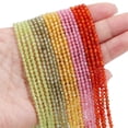 thumbnail image 5 of Nvzi 1 pieza de cuentas redondas de corte blanco de circón natural de 3 mm, accesorios para collares y pulseras hechos a mano, cuentas sueltas, 5 of 5