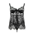 thumbnail image 5 of uublik Lingerie Set for Women Sexy Naughty Babydoll Sexy Naughty Lace Bodysuit Plus Size, 5 of 5