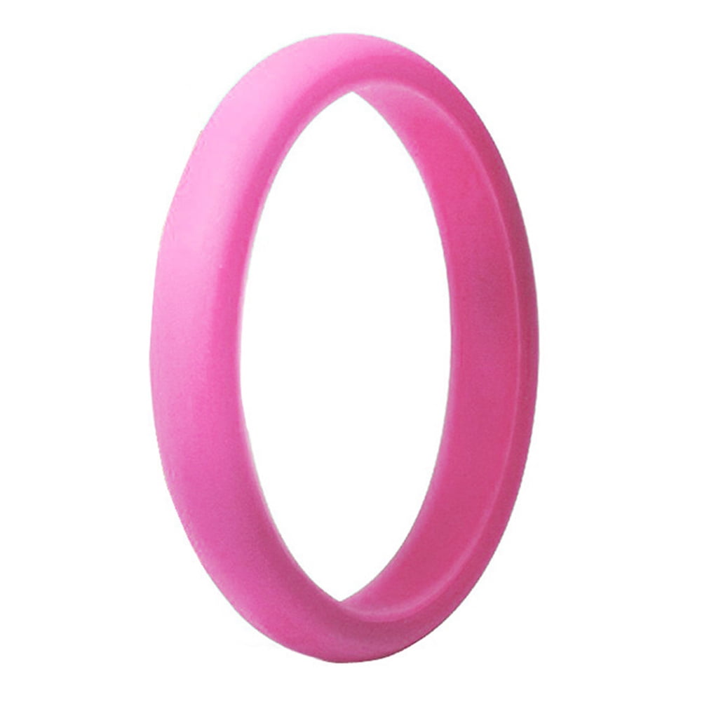 Silicone Wedding Ring Silicone Rings Women 1Pc Unisex Sports Fitness Gym Silicone Ring Band Wedding Couples Promise Gift Valentine Decor 