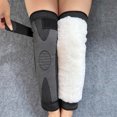 thumbnail image 2 of Women's Winter Leg Drawstring Loose Tight Wool Knee Pads Warm Non-Slip Leg Covers, 2 of 5