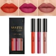 thumbnail image 2 of WIFKLSIIPG Ensemble de 3 Rouges à Lèvres Liquides Mauve Berry Rose Rouge pour Femmes 24 Heures +Rouge à Lèvres Rouge à Lèvres Encre à Lèvres Gloss Longue Tenue 24, 2 of 4