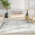 thumbnail image 5 of Well Woven Abstract Parquet Modern Retro Plaid Flat-Weave Beige 7'7" x 9'10" Area Rug, 5 of 7