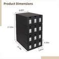 thumbnail image 4 of 12000+ Card Trading Storage Box, Deck Box with 48 Dividers, Labels & Tape, 6-Layer Design with Transparent Windows, Holds TCG MTG PTCG Cards, 4 of 5