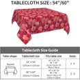 thumbnail image 2 of Square Tablecloth 52 x 52 Inch, Vintage Abstract Pastel Square Table Cloth Comfortable Table Top Cover Outdoor Tablecloth for Dining Table, Buffet Parties and Camping, 2 of 8