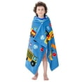thumbnail image 2 of Bavilk Girl's Hooded Cartoon Animal Print Cotton Swimwear Cover-Up, Size 30" x 50", 2 of 6