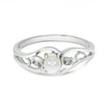 thumbnail image 6 of 10k White Gold Freshwater Cultured Pearl And Diamond Ring, 6 of 6