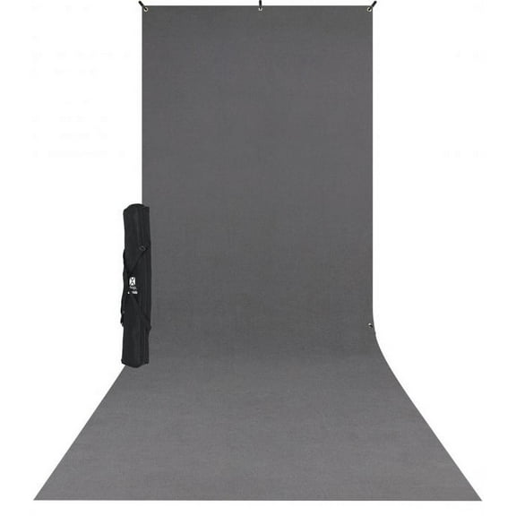 Westcott 5x12' X-Drop Wrinkle-Resistant Backdrop Kit, Neutral Gray Sweep