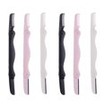 thumbnail image 1 of Juego de 6 afeitadoras portátiles para cejas, recortadoras de doble cara, kit de afeitado y depilación para el hogar y el exterior (rosa y blanco, negro y rosa, blanco y negro), 1 of 7