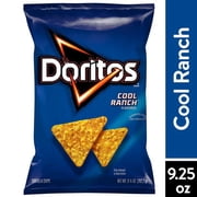 Doritos Tortilla Chips Cool Ranch Flavor Snack Chips, 9.25 oz Bag-Pack Of 6