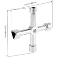 thumbnail image 2 of AEVXKHI 3PCS 4 in 1 Utilities Key, 4 Way Zinc Alloy Cross Key, Multi-Functional Utilities Key, Stopcock Key Tool for Electric, Water, Gas Meter Boxes & Cabinets, 2 of 10