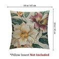 thumbnail image 4 of Shiartex Pillow Cover Roses, Vintage Gold Burgundy Flowers Leaves Decorative Square Pillowcases 2pcs Cushion Cover for Sofa Bedroom Home Car Office White, 4 of 7