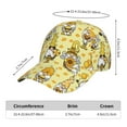 thumbnail image 2 of Rateoe Garden Honeybee Gnomes Pattern Baseball Cap Outdoor Cap Mountain Dad Hat - Unstructured Soft Cotton Cap-Adjustable UV Protection Cap, 2 of 6