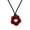 Black-Red, variant on Unique Hollowed-Out Flower Pendant Necklace Acrylic Flower Jewelry Pendant Choker Suitable for Any Occasion
