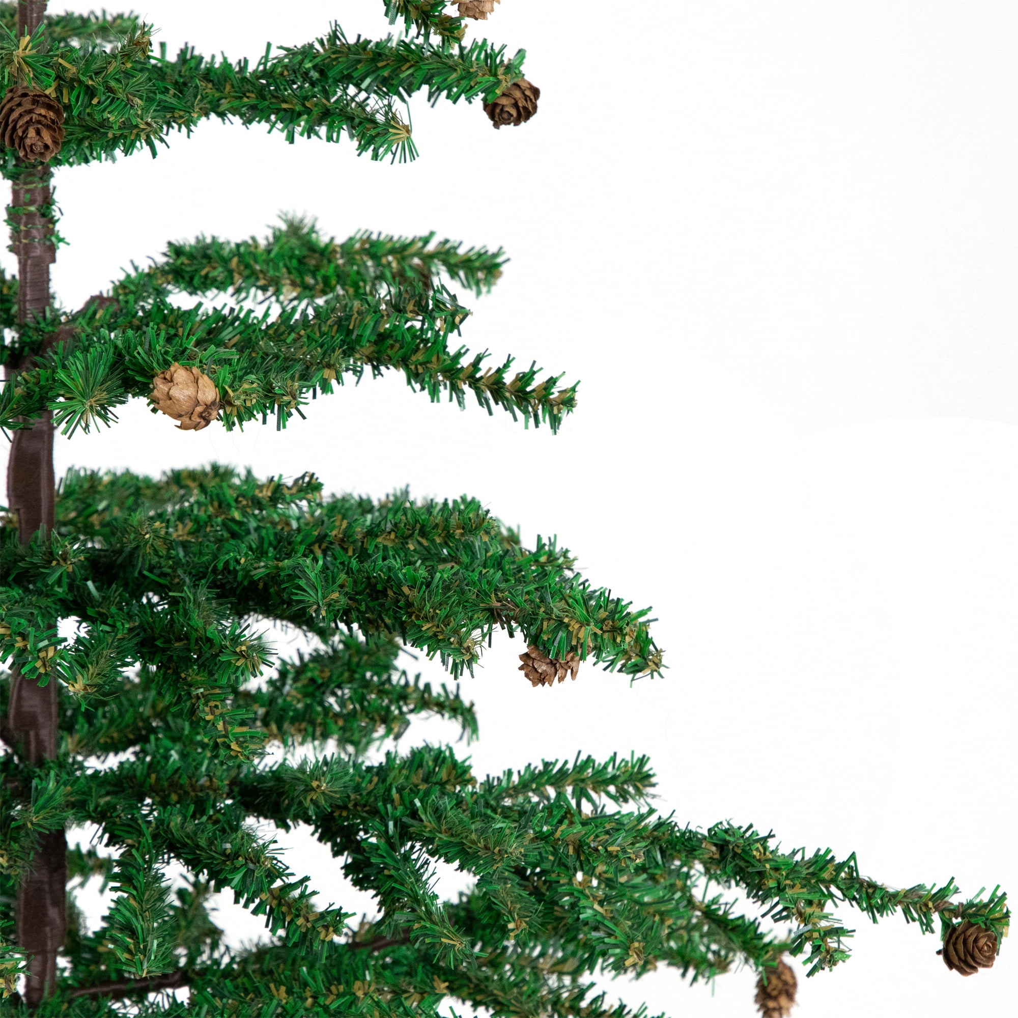 Northlight Medium Artificial Christmas Tree with Mini Pine Cones in Burlap Base - 3' - Unlit