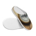 thumbnail image 3 of Lsque Magnetic Old Compass On World Map Pattern Womens Comfort Cotton on Scuff With Memory Foam and Anti-skid Sole Slipper-39/40, 3 of 7