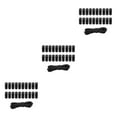 thumbnail image 2 of Justharion 20pcs Plastic Cord Locks End Spring Loaded Slider + Bungee Cord Style Black Style 2 3Set, 2 of 6