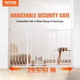 thumbnail image 2 of Puerta de seguridad VEVOR 29.5-51 extra ancha para escaleras y puertas, 2 of 7
