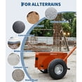 thumbnail image 5 of Gaderth Panel Dolly with Extended Handle, 660 LBS Capacity, Panel Cart with Extended Handle, Heavy Duty Drywall Cart with 10" Solid Rubber Wheels, Panel Cart for Sheetrock Plywood & Doors Transport, 5 of 7