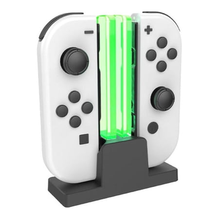Controller Charger Compatible with Nintendo Switch & OLED Model for Joycon, Charging Dock Station for Joy con and for Controller with Type C Charging Cable